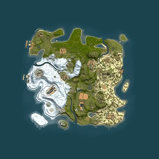 Rust map seed 1588550522, 3500x3500m top-down preview