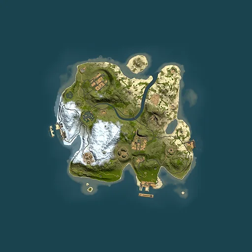 Rust map seed 197068186, 2500x2500m top-down preview