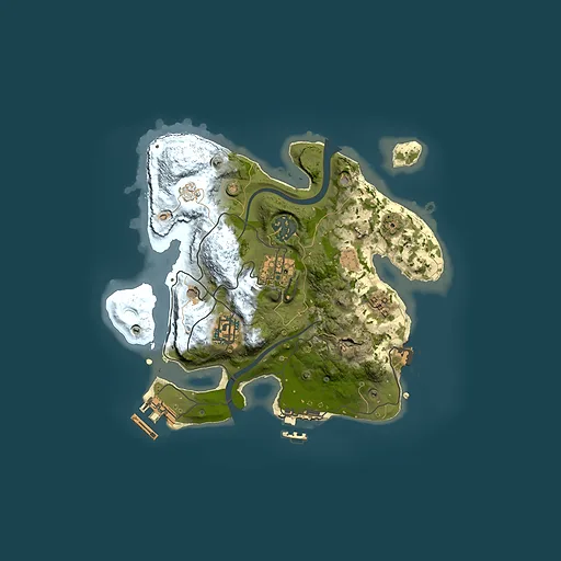 Rust map seed 645850032, 2500x2500m top-down preview