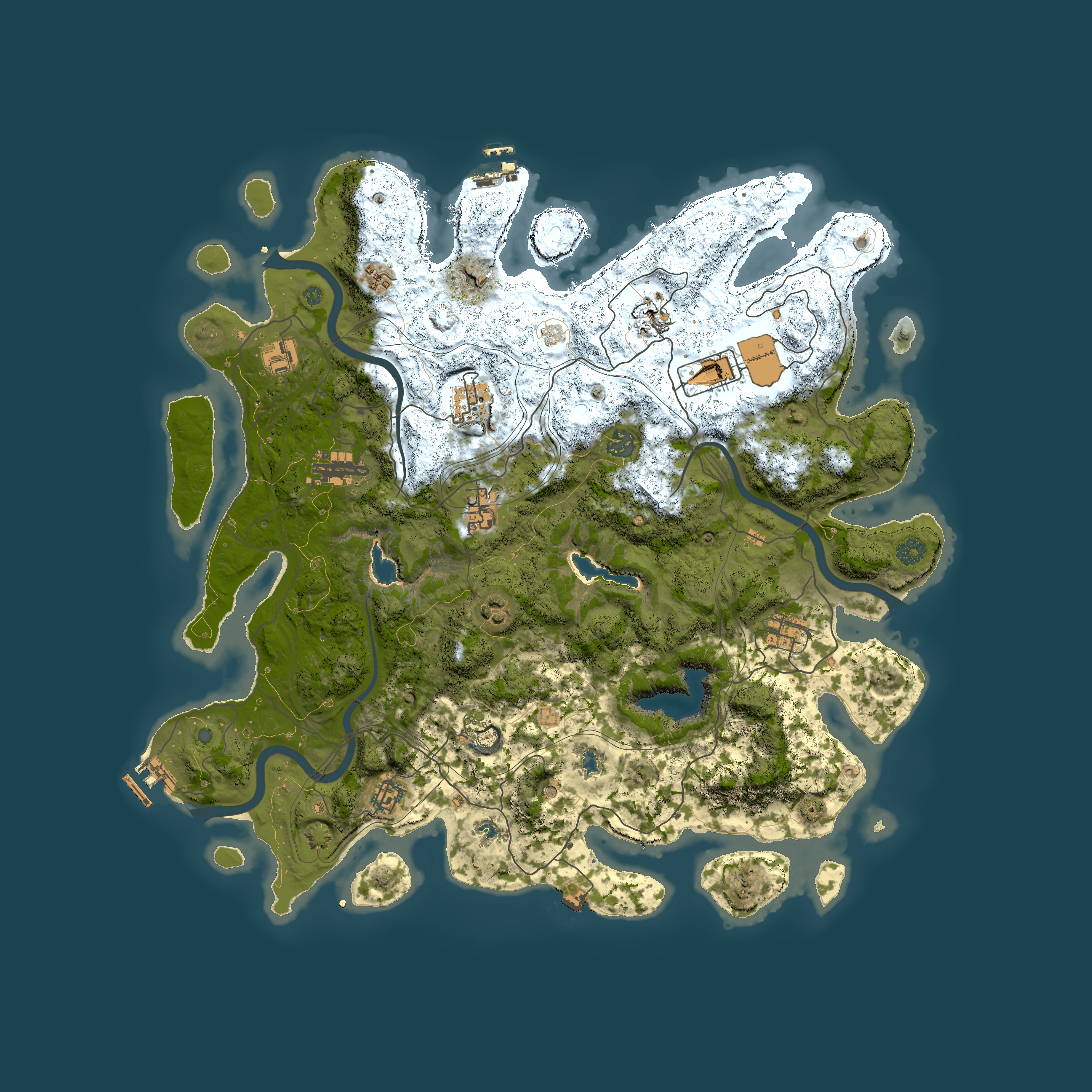 Full top-down render of Rust map seed 1781118996, 4500x4500m