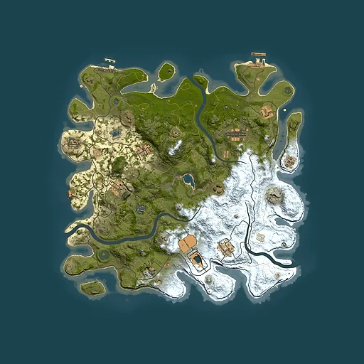 Rust map seed 886804788, 4000x4000m top-down preview
