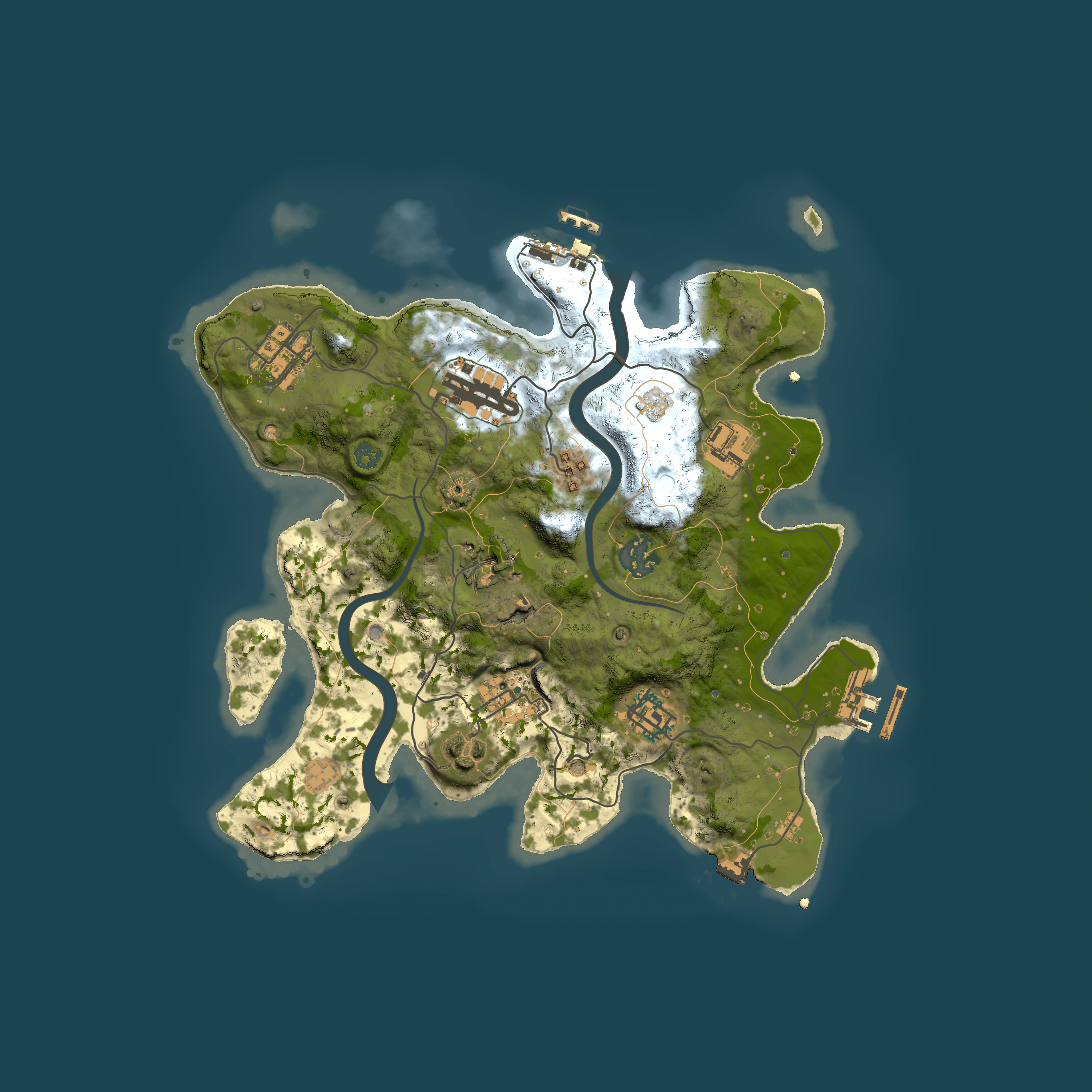 Full top-down render of Rust map seed 314378098, 3000x3000m