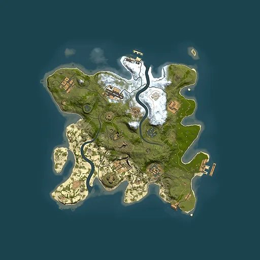 Rust map seed 314378098, 3000x3000m top-down preview