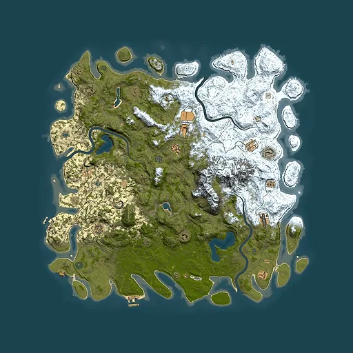 Rust map seed 495495552, 5500x5500m top-down preview