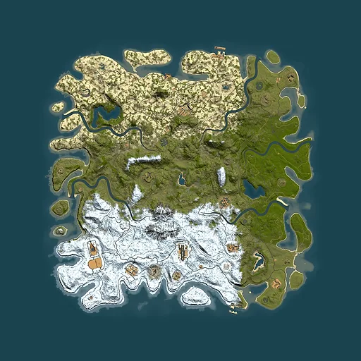 Rust map seed 1732935477, 5500x5500m top-down preview