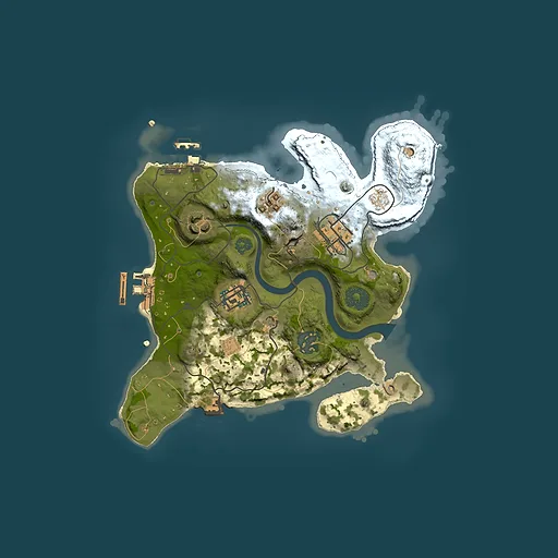 Rust map seed 1157870532, 2500x2500m top-down preview