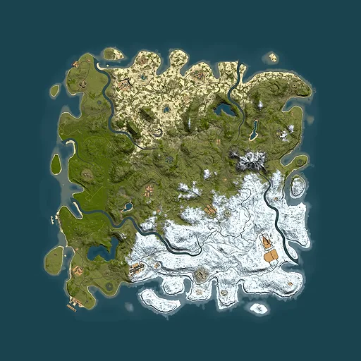 Rust map seed 331790483, 5500x5500m top-down preview