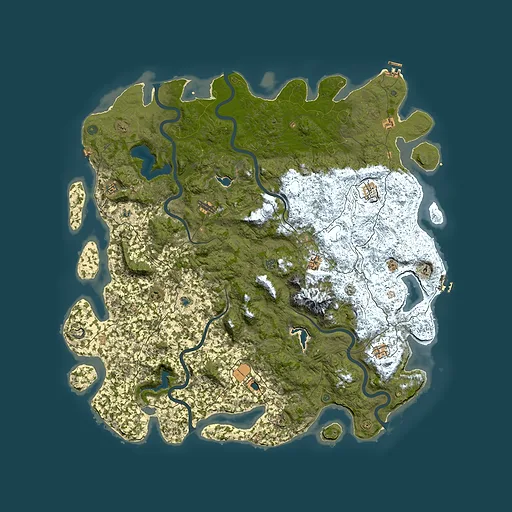Rust map seed 1382535531, 6000x6000m top-down preview