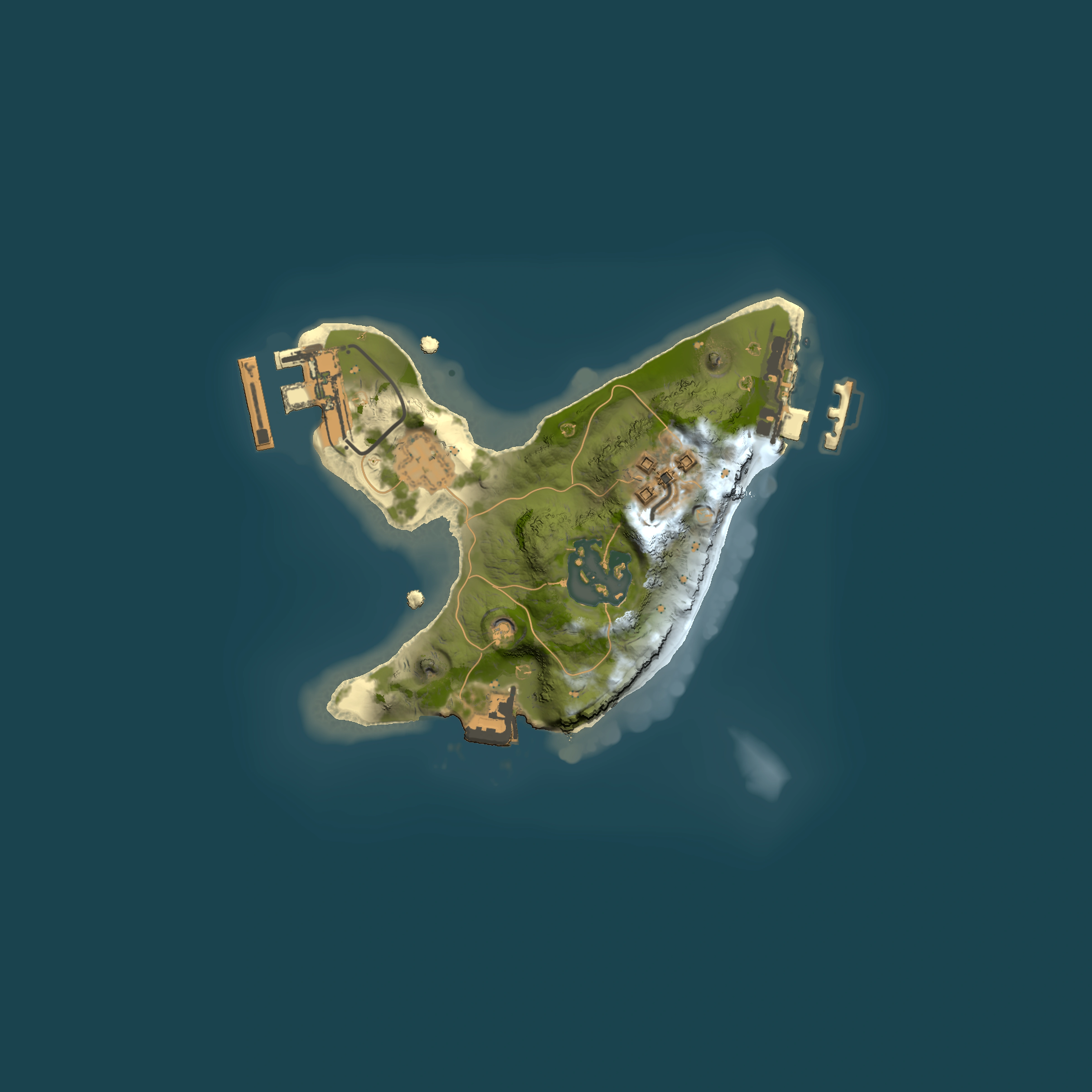 Full top-down render of Rust map seed 1706499273, 1500x1500m