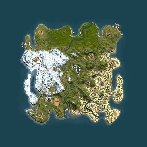 Rust map seed 59683484, 4000x4000m top-down preview