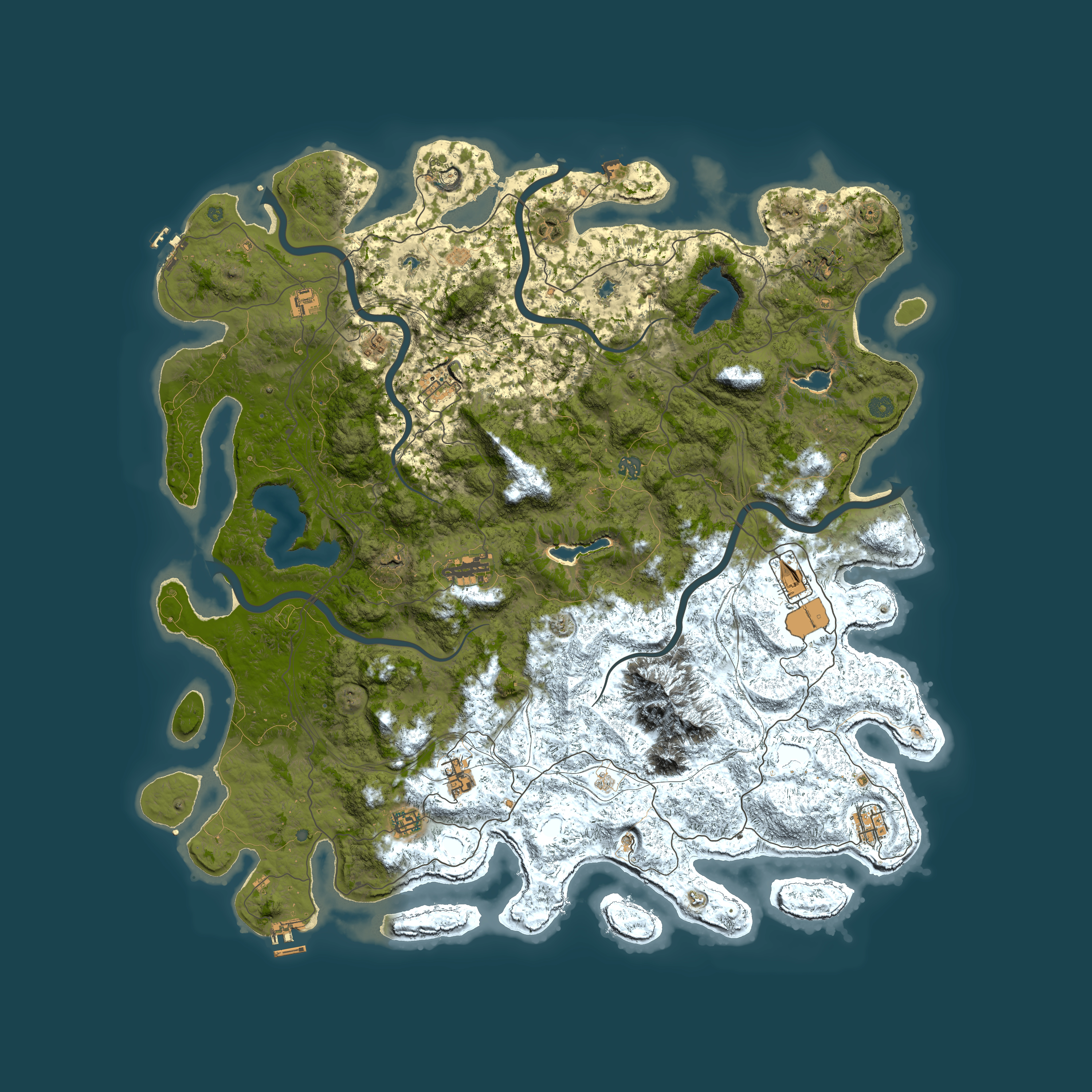 Full top-down render of Rust map seed 410120446, 5500x5500m