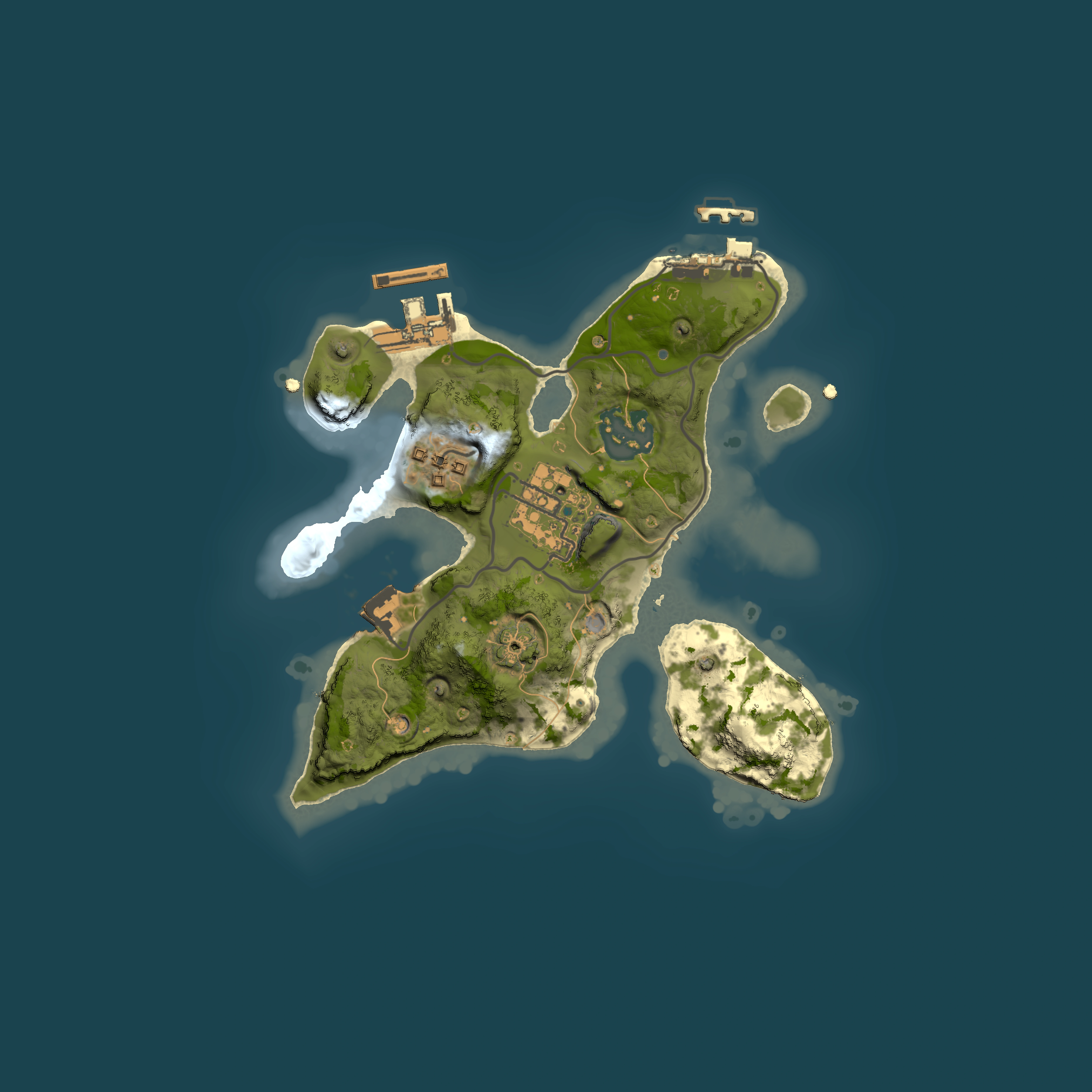 Full top-down render of Rust map seed 450529483, 2000x2000m