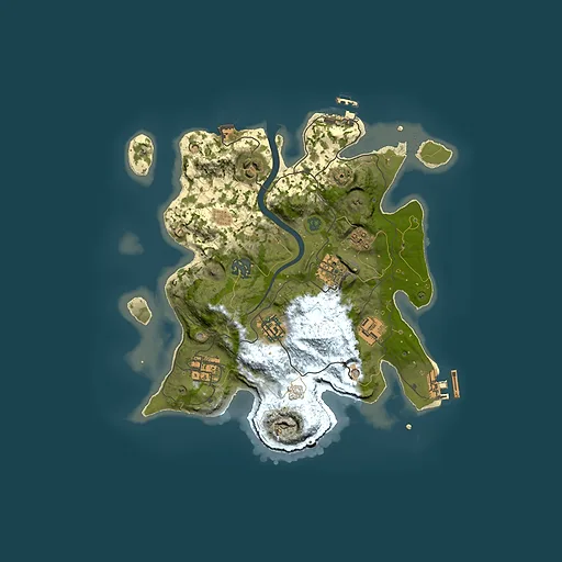 Rust map seed 692265154, 3000x3000m top-down preview
