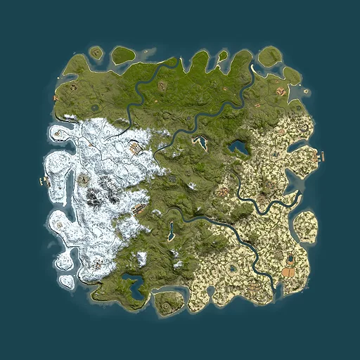 Rust map seed 123348483, 6000x6000m top-down preview