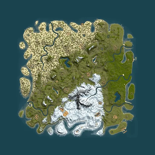 Rust map seed 251899530, 6000x6000m top-down preview