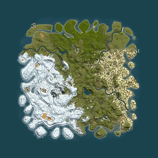 Rust map seed 724389815, 6000x6000m top-down preview