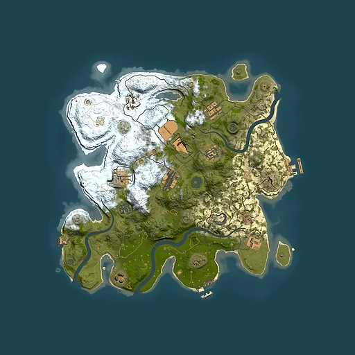 Rust map seed 1622840367, 3500x3500m top-down preview