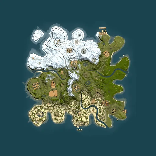 Rust map seed 1484879420, 3500x3500m top-down preview