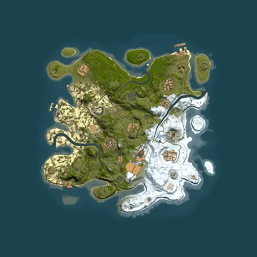 Rust map seed 2024821536, 3500x3500m top-down preview