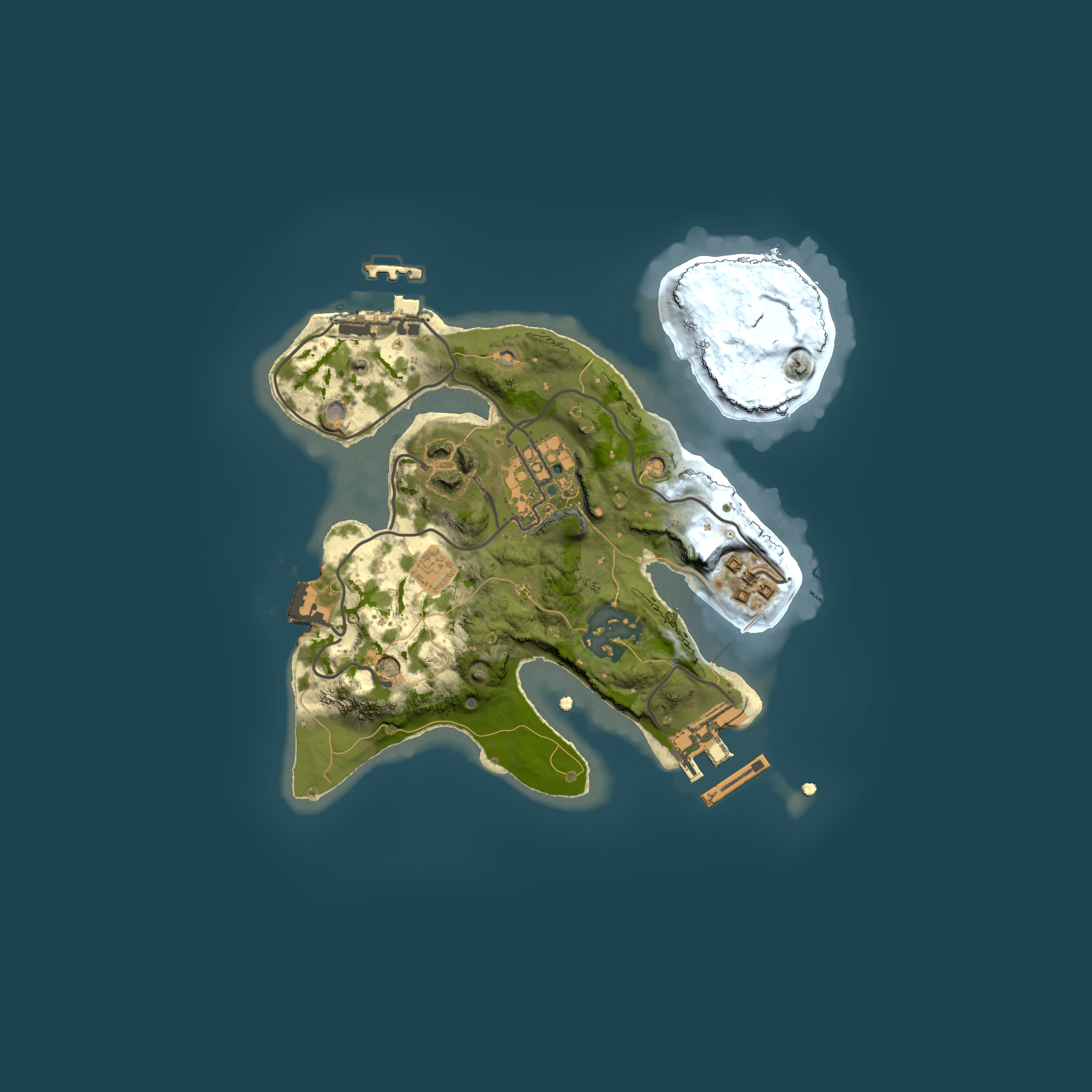Full top-down render of Rust map seed 1113036570, 2000x2000m