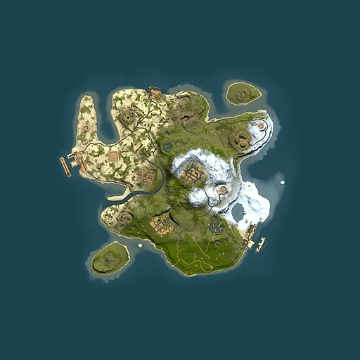Rust map seed 262746060, 2500x2500m top-down preview