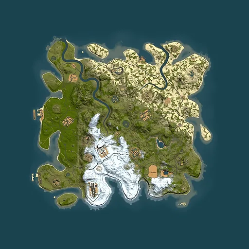 Rust map seed 1796167443, 4000x4000m top-down preview