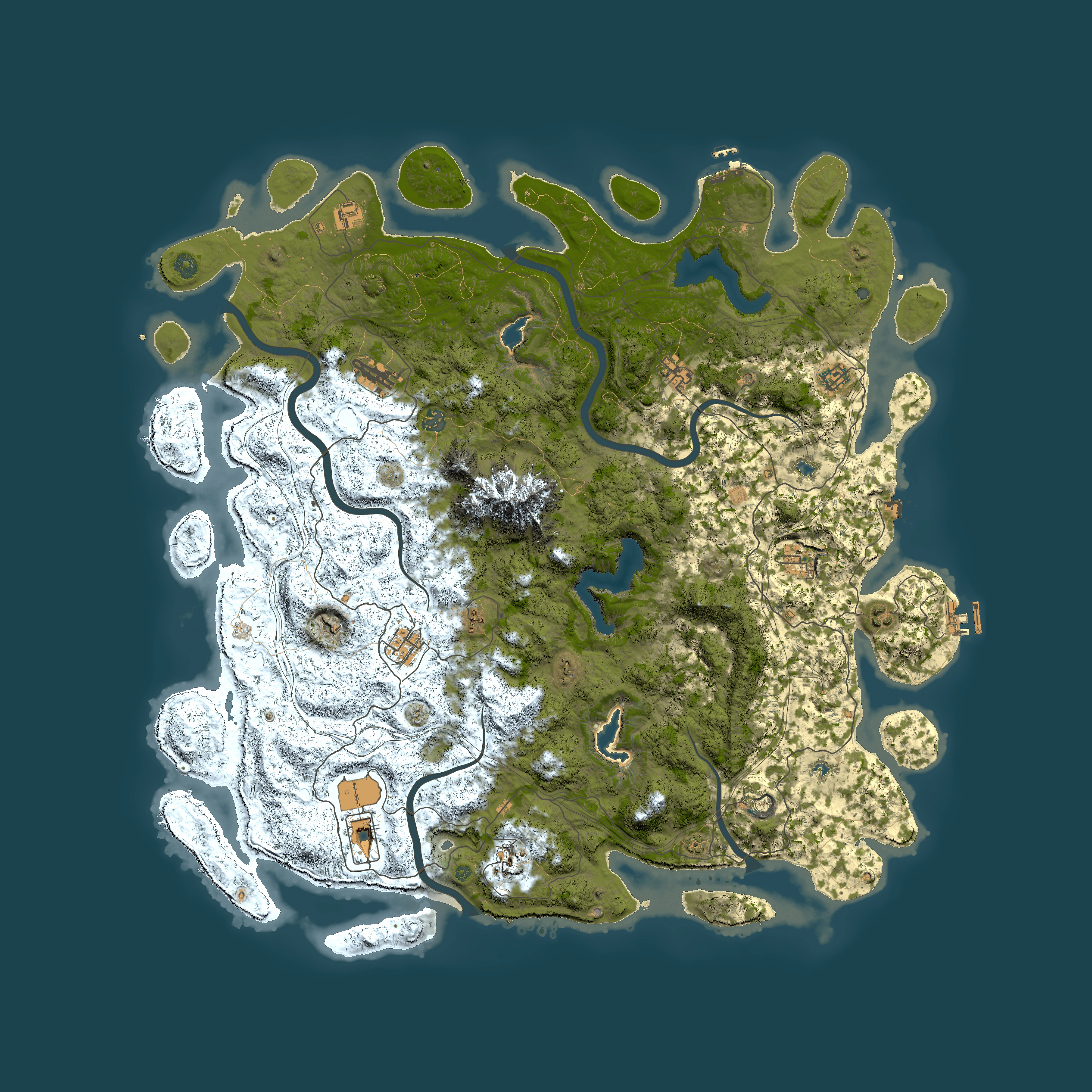 Full top-down render of Rust map seed 1340390988, 5500x5500m