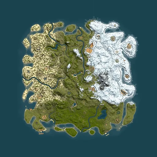 Rust map seed 229190118, 5500x5500m top-down preview