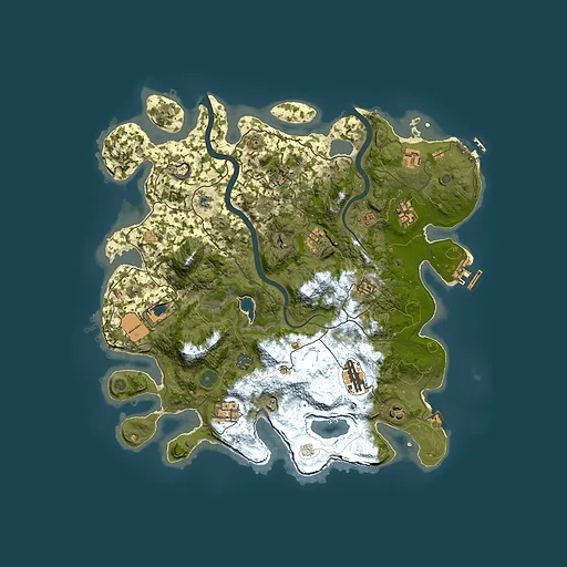 Rust map seed 687156357, 4000x4000m top-down preview