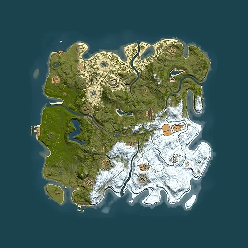 Rust map seed 1954691669, 4500x4500m top-down preview