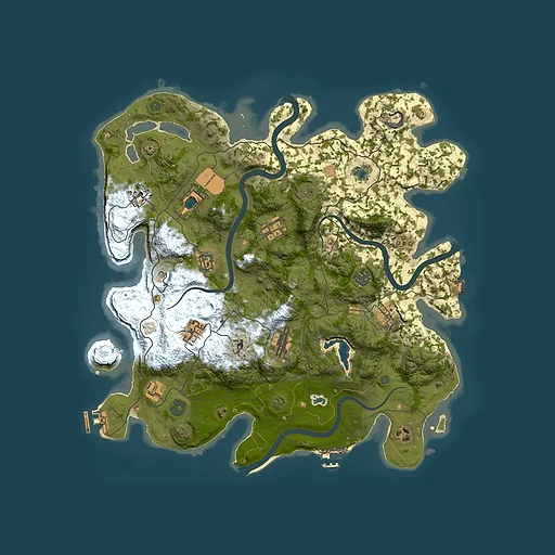 Rust map seed 2110799829, 4000x4000m top-down preview