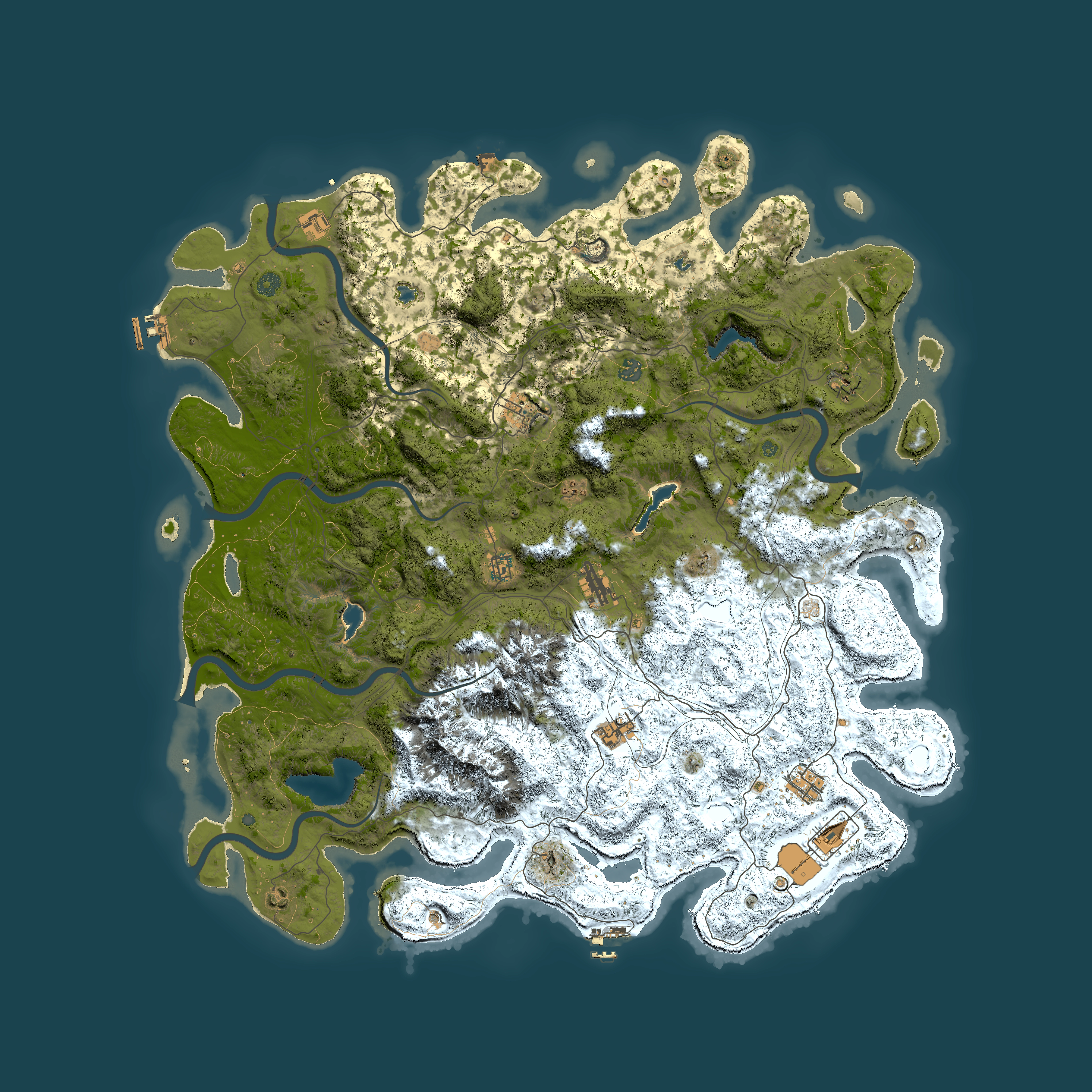 Full top-down render of Rust map seed 1369394131, 5500x5500m