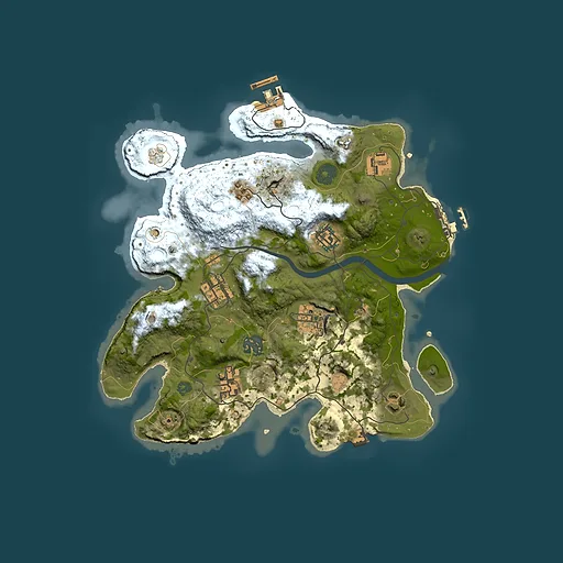 Rust map seed 2098492700, 3000x3000m top-down preview