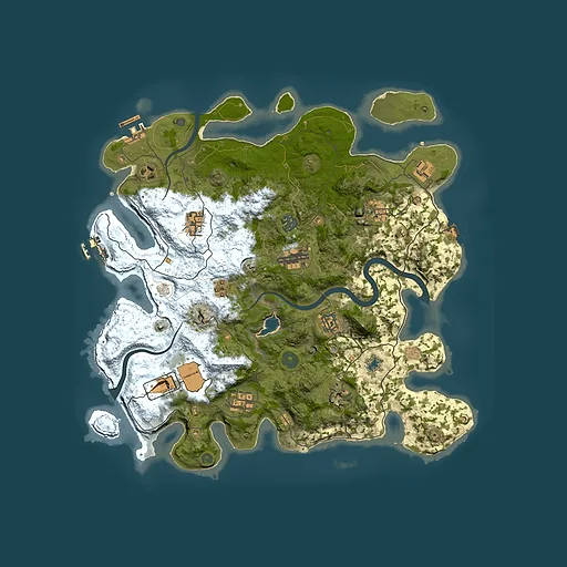 Rust map seed 2048144132, 4000x4000m top-down preview