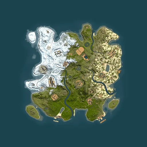 Rust map seed 834785459, 3500x3500m top-down preview
