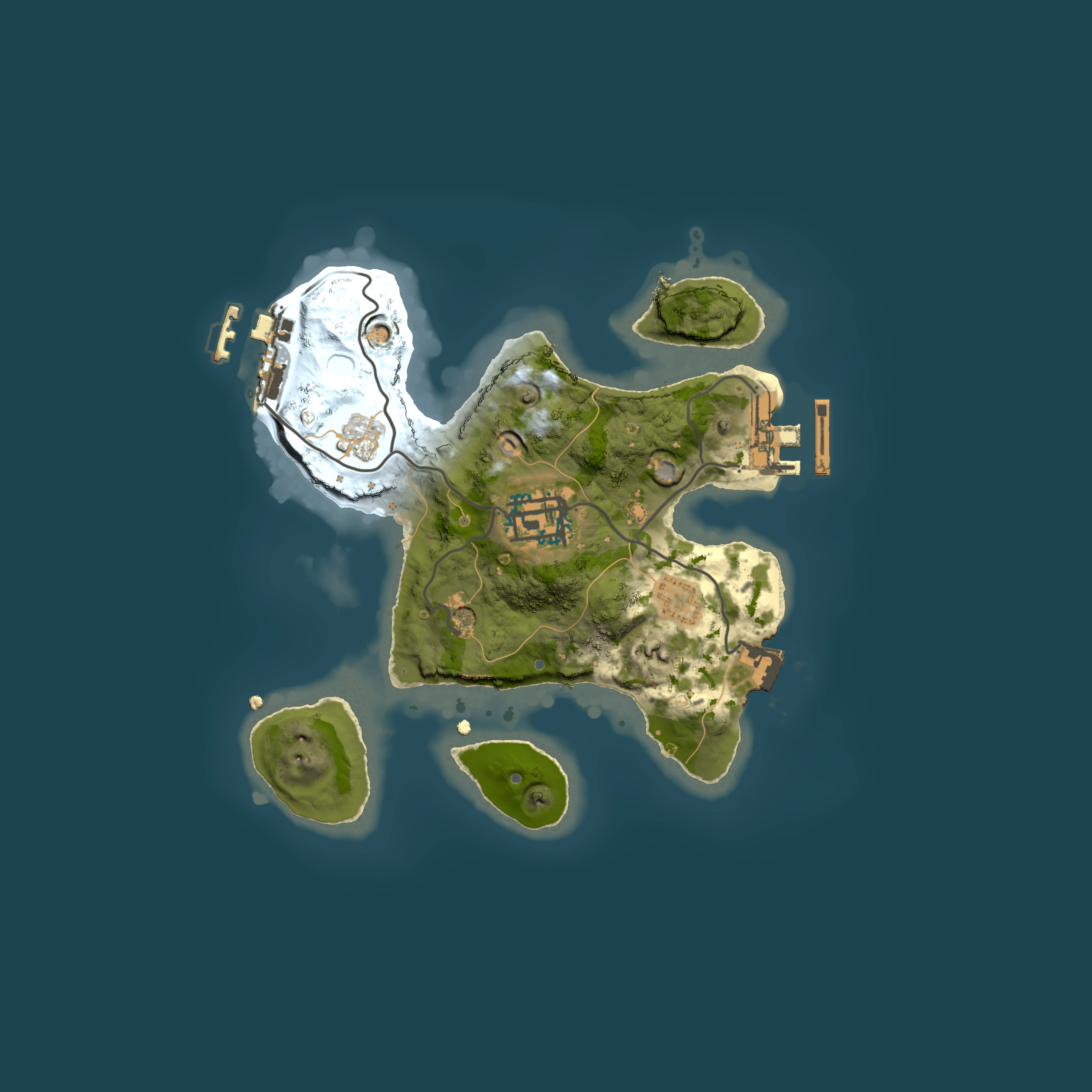 Full top-down render of Rust map seed 1037391268, 2000x2000m