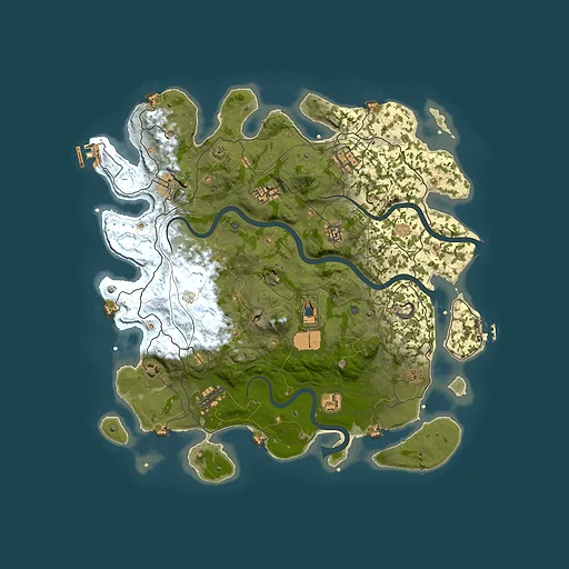 Rust map seed 42999300, 4199x4199m top-down preview