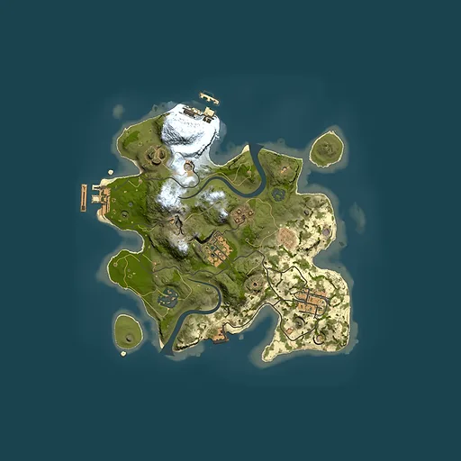Rust map seed 739015646, 2500x2500m top-down preview