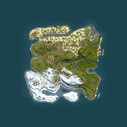 Rust map seed 279725577, 3000x3000m top-down preview