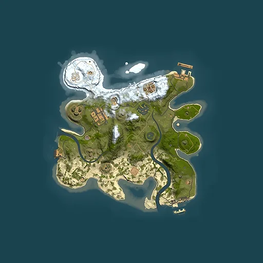 Rust map seed 163979434, 2500x2500m top-down preview
