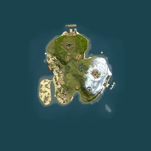 Rust map seed 237168485, 2000x2000m top-down preview