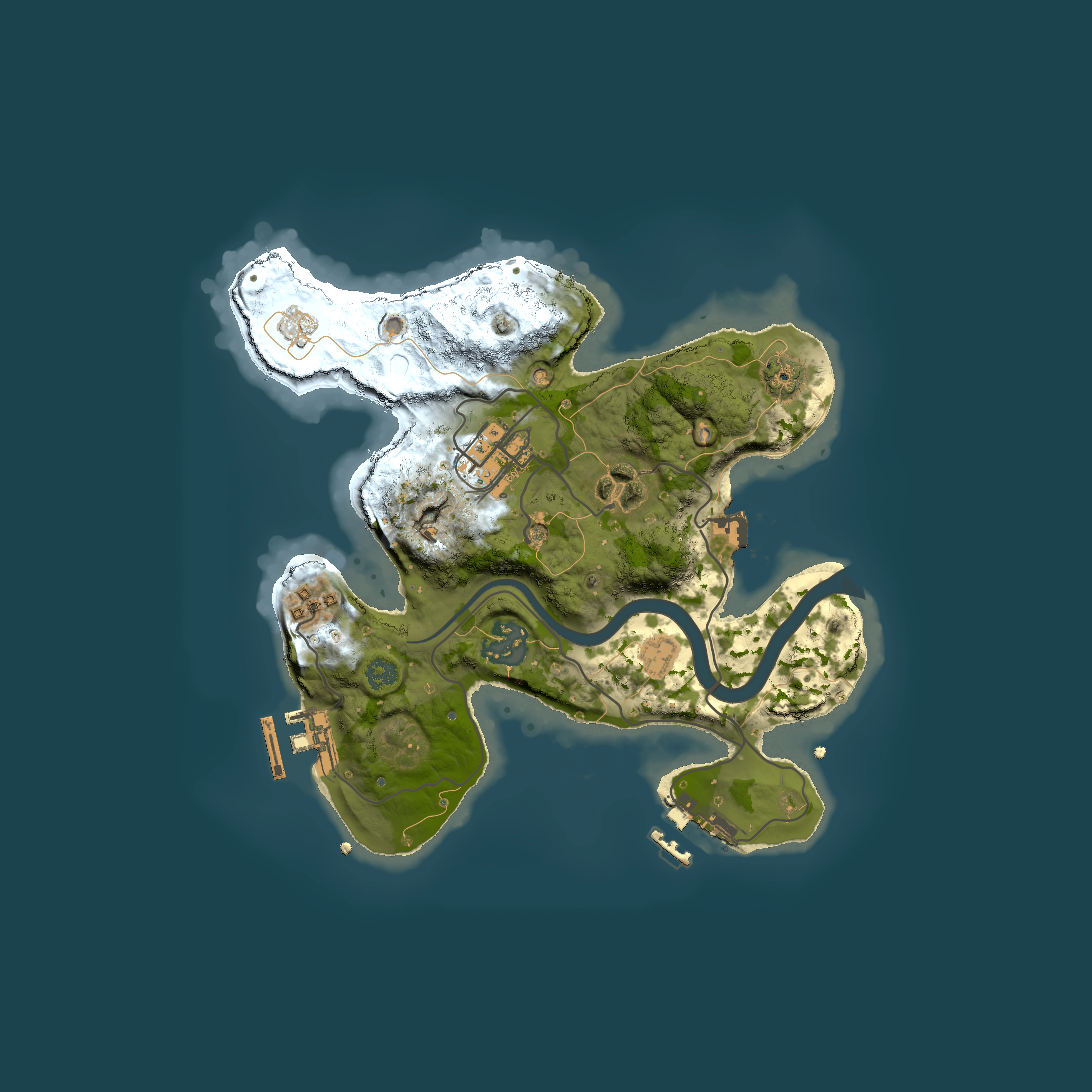 Full top-down render of Rust map seed 796364675, 2500x2500m