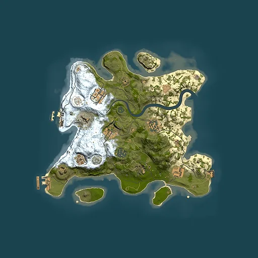 Rust map seed 1216110099, 3000x3000m top-down preview