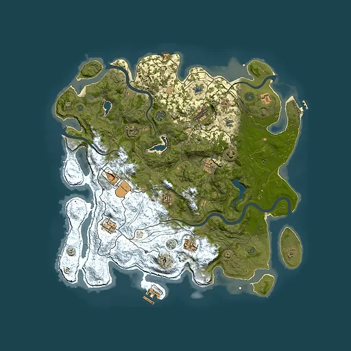 Rust map seed 953343797, 4500x4500m top-down preview