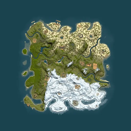 Rust map seed 1520715870, 4500x4500m top-down preview
