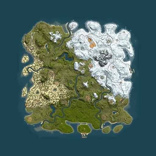 Rust map seed 1847969435, 5500x5500m top-down preview