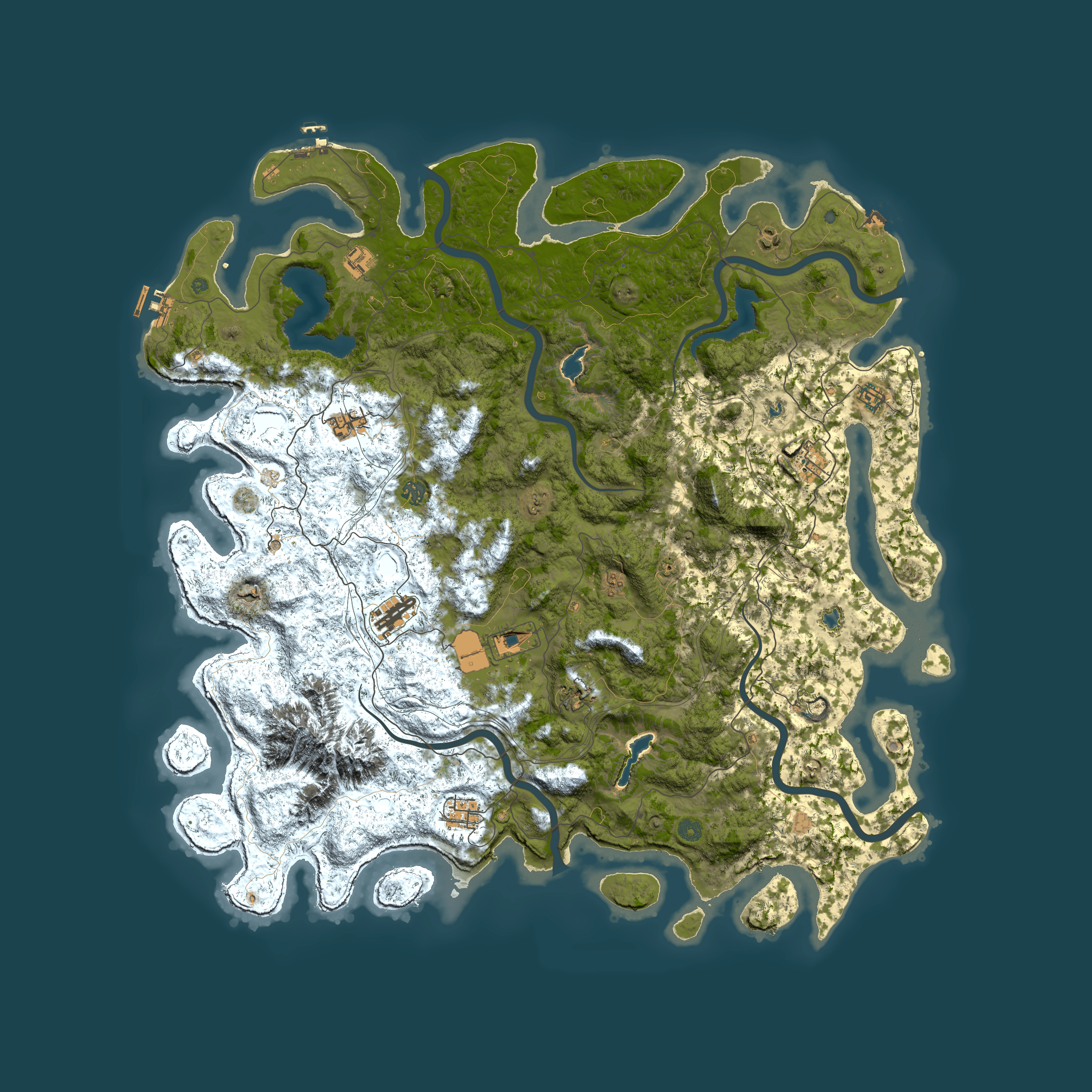 Full top-down render of Rust map seed 2099471890, 5500x5500m