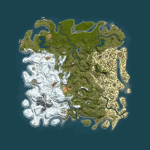 Rust map seed 2099471890, 5500x5500m top-down preview