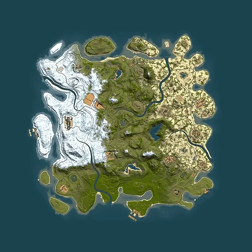 Rust map seed 716785288, 4500x4500m top-down preview