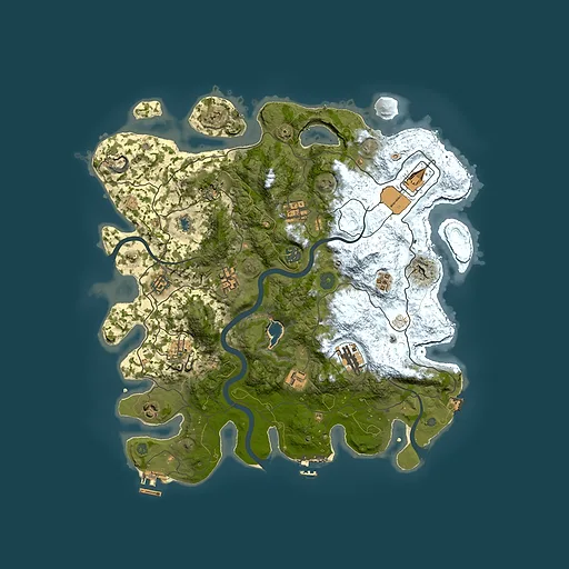 Rust map seed 1718049852, 4000x4000m top-down preview